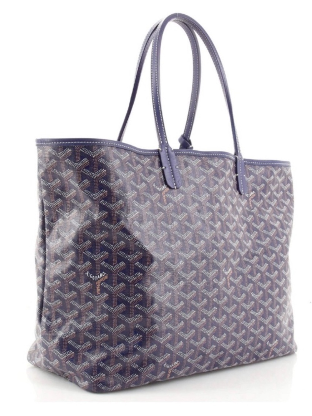 Goyard 💯% Auth Saint Louis PM Tote in Navy Blue - Excellent Cond - Authenticated